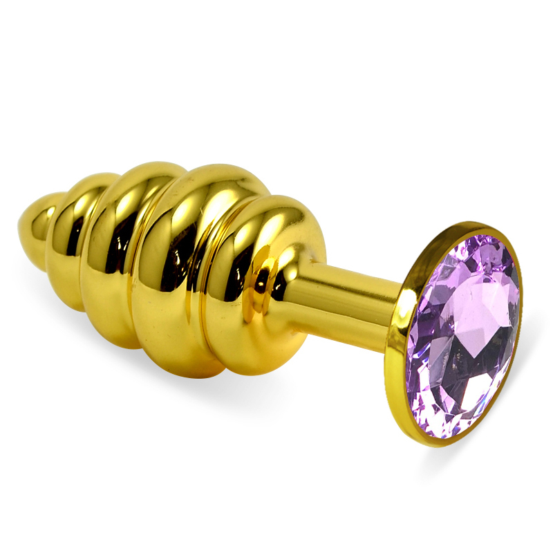 Пробка рельефная "Vandersex"  золото, сиреневый кристалл, M 