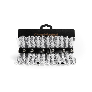 Ошейник "Crazy Hadmade" белое кружево